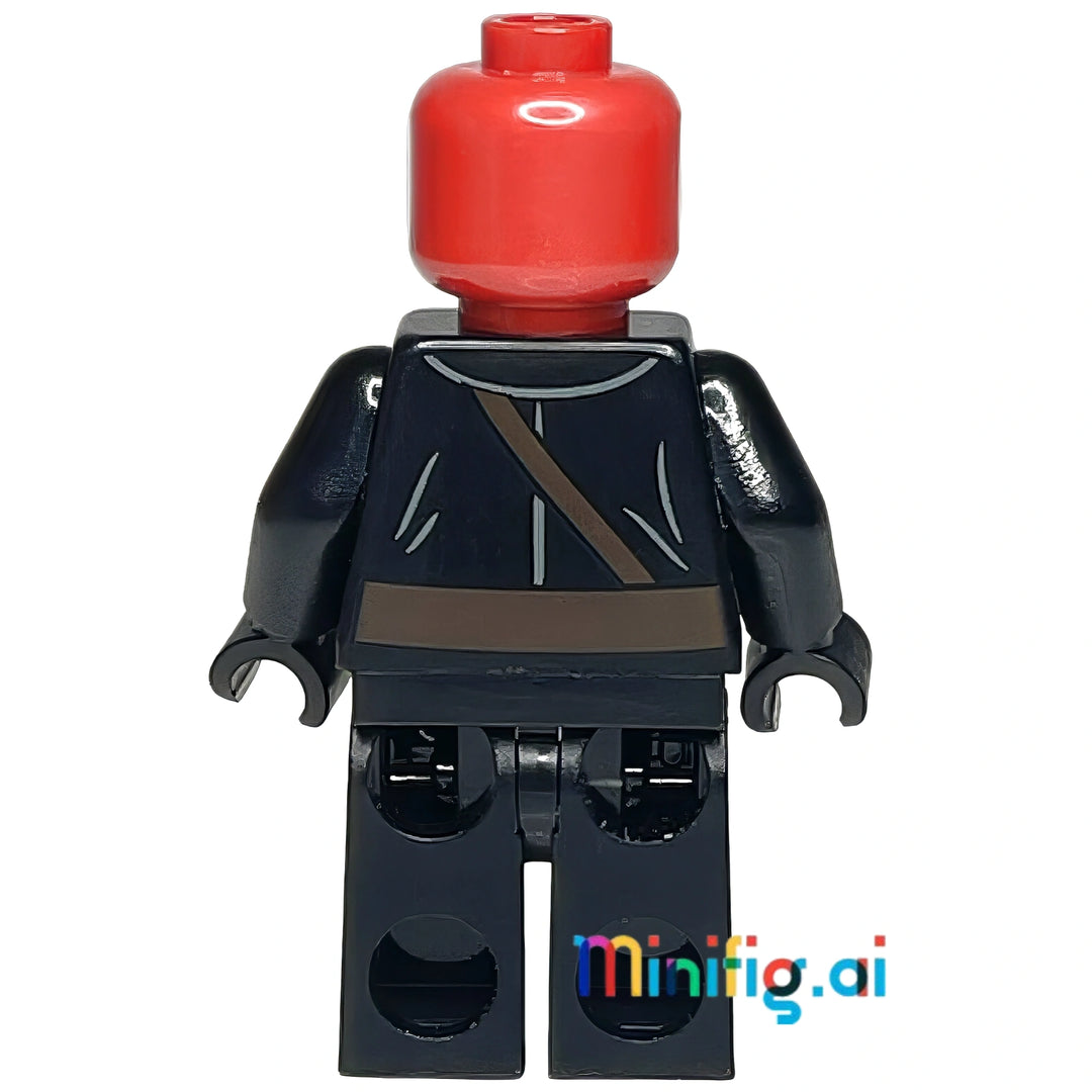 LEGO Marvel Super Heroes Red Skull Minifigure from set 76017, bricklink sh0107, Rear View, B00I0BW32O