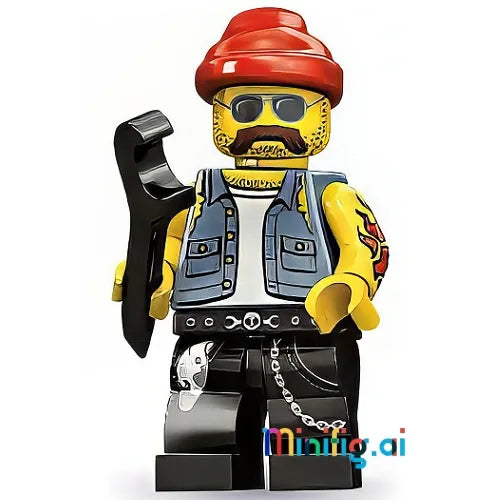 LEGO Motorcycle Mechanic Collectible Minifigure Series 10 from set 71001, col10-16, B00CC12670, 13.28