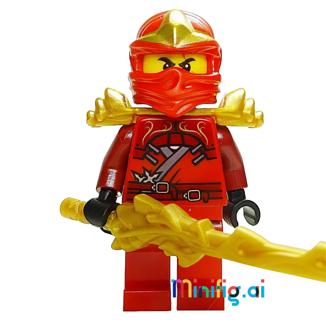 LEGO Ninjago Kai Zx Minifigure From Sets 9561 & 9441 & 9449, Front View, njo032, B008D5IMV8