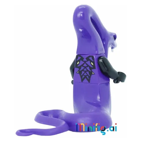 LEGO Ninjago Minifigure - Pythor P. Chumsworth Purple Snake with Bone Blade from set 9449, Back View, njo060, B00854JBS0