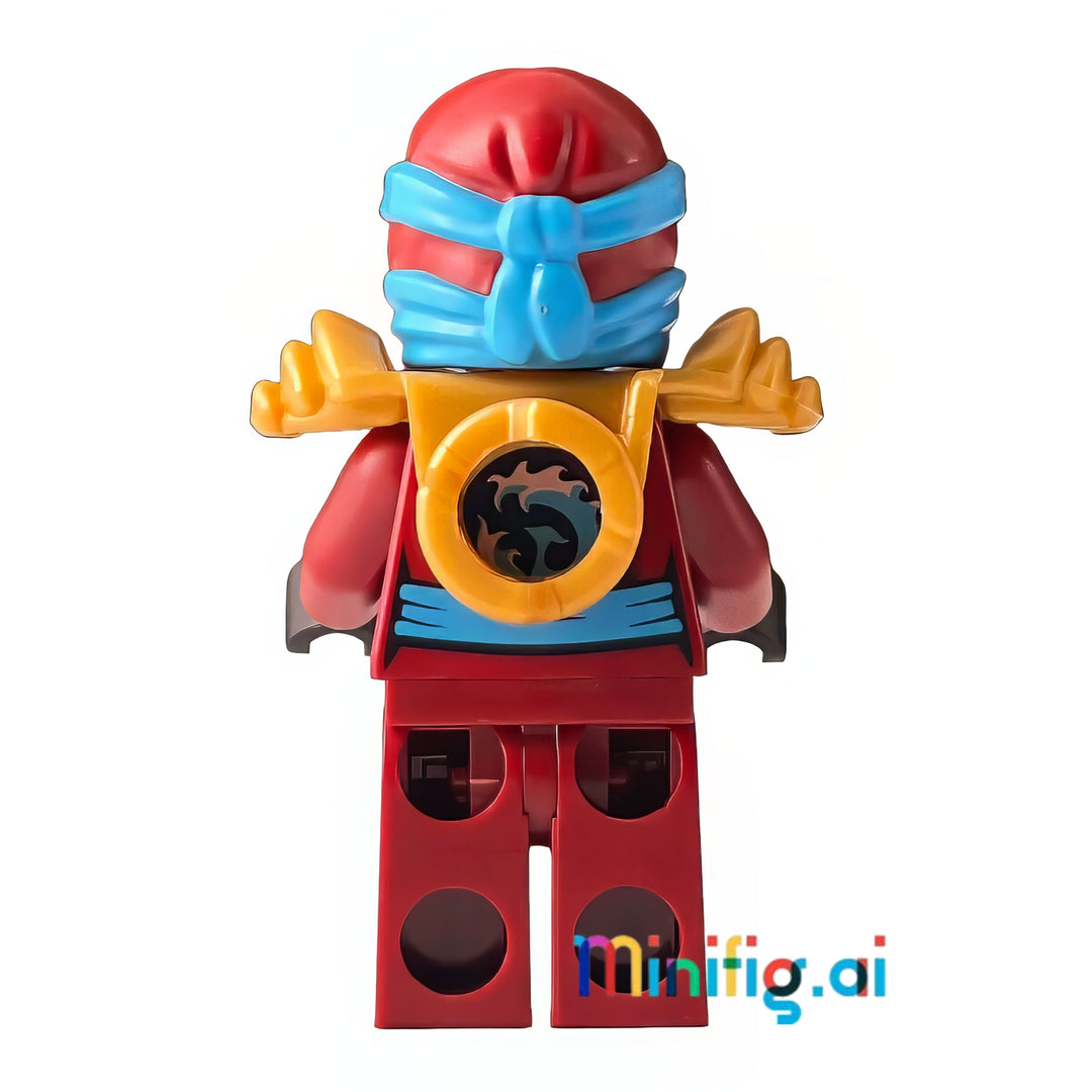LEGO Ninjago Nya Deepstone Armor Minifigure with 3 weapons From Sets 70738 & 70751, Rear View, njo165, B01ALRJI6S
