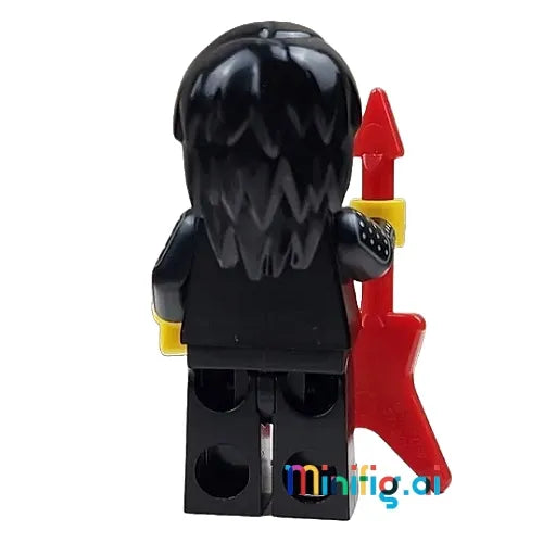 LEGO Rock Star Collectible Minifigure Series 12 from set 71007, col12-12, Rear View, B00NLQZX52, 11.93