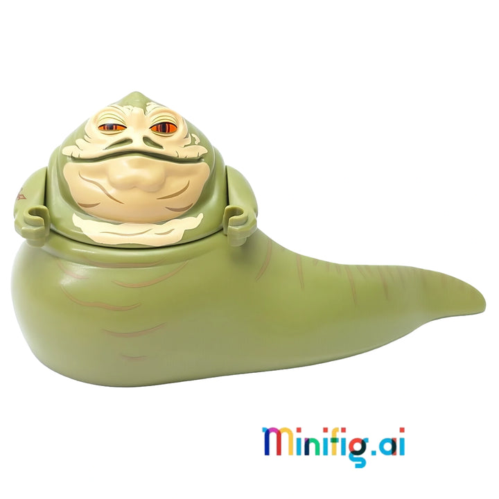 LEGO Star Wars Jabba the Hutt in Olive Green Minifigure From Sets 9516 & 75020, bricklink sw0402, Front View
