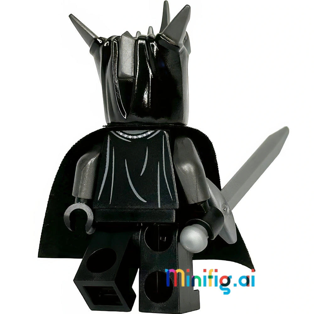 LEGO The Lord of the Rings Mouth of Sauron Minifigure From Set 10333, bricklink LOR140, Rear  View, B01NAHLAMK