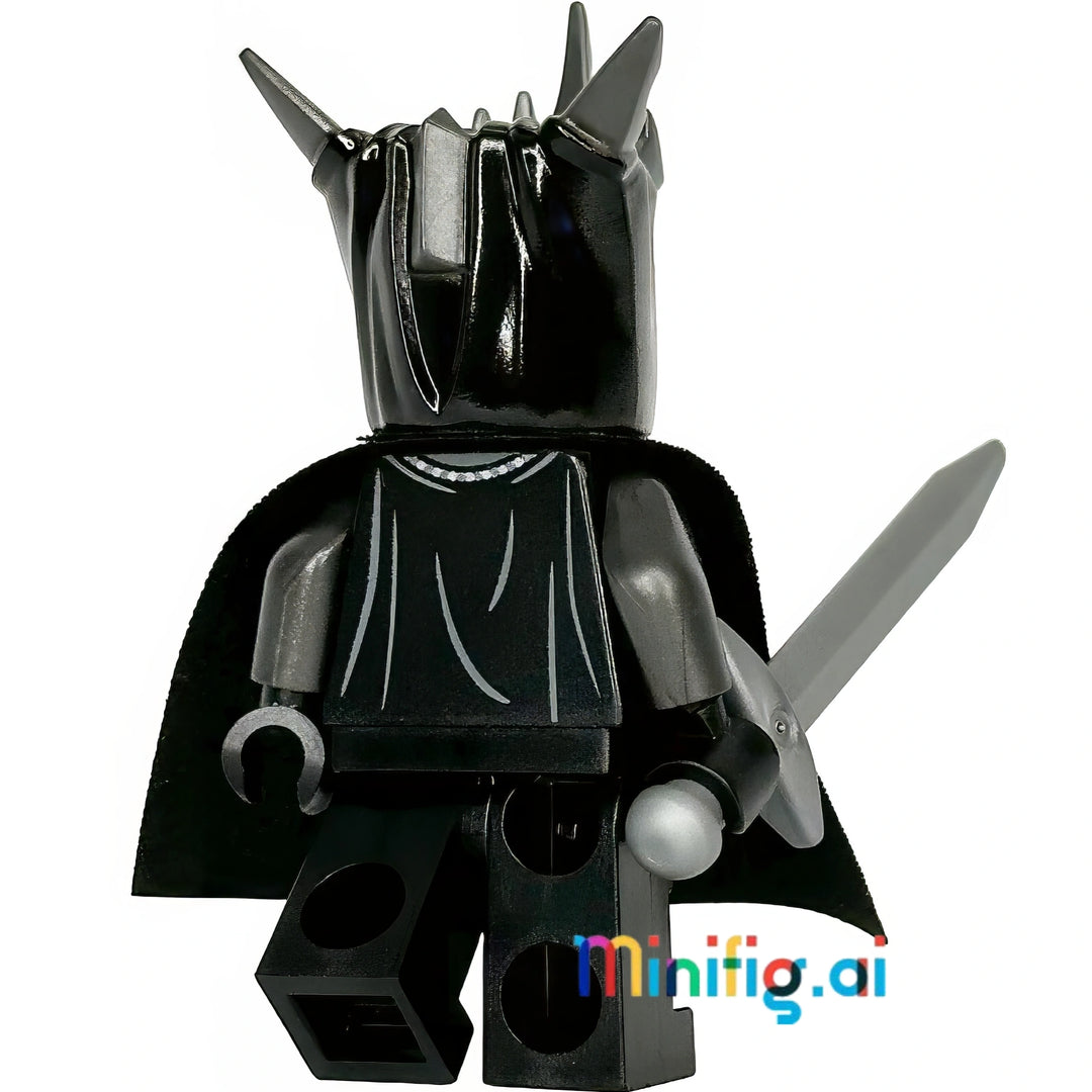 LEGO The Lord of the Rings Mouth of Sauron Minifigure From Set 10333, bricklink LOR140, Rear  View, B01NAHLAMK