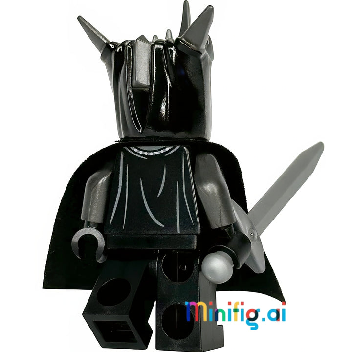 LEGO The Lord of the Rings Mouth of Sauron Minifigure From Set 10333, bricklink LOR140, Rear  View, B01NAHLAMK