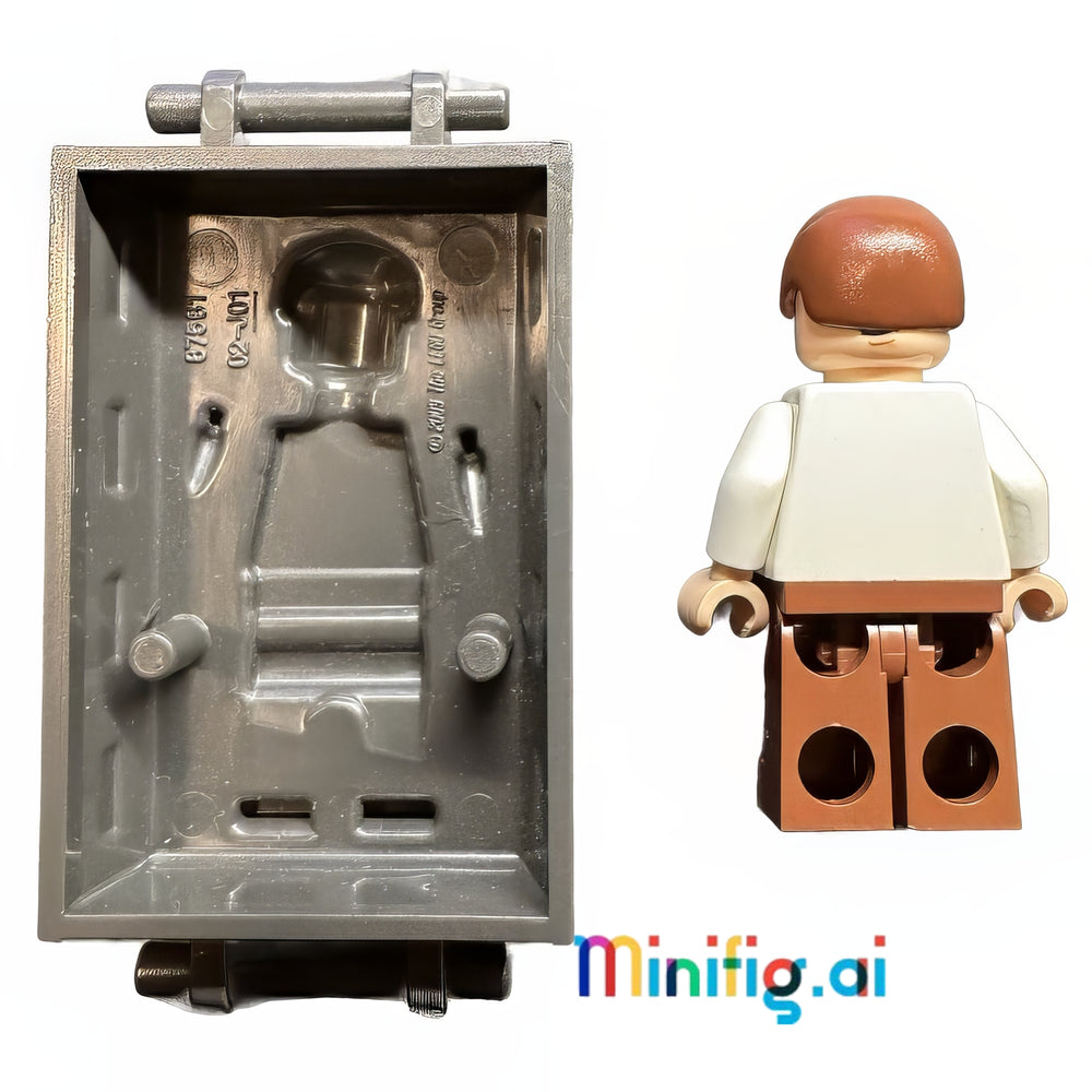 Get the LEGO Star Wars Han Solo minifigure with detailed carbonite block. Perfect collectible for ages 8+, ideal for fans who love building and Star Wars play.