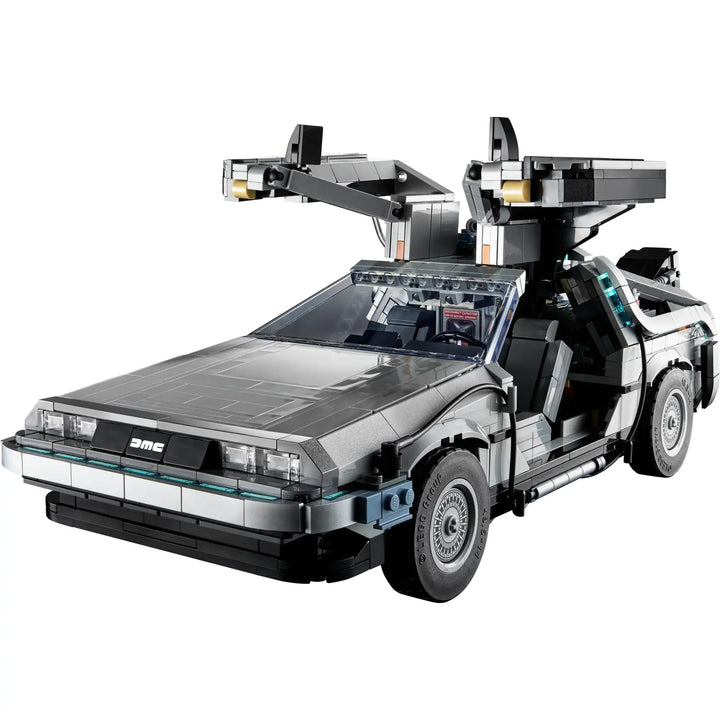 LEGO Back to the Future car: 18+ set, 1872 pieces. Customizable DeLorean, light-up flux capacitor. Authentic movie details. Ultimate collector's item.