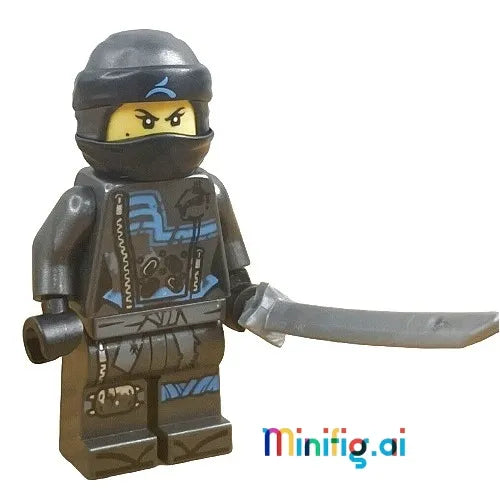 NINJAGO NYA Minifigure With Katana From Set 76051, Front View, njo475, B09HL91WKR, 14.98
