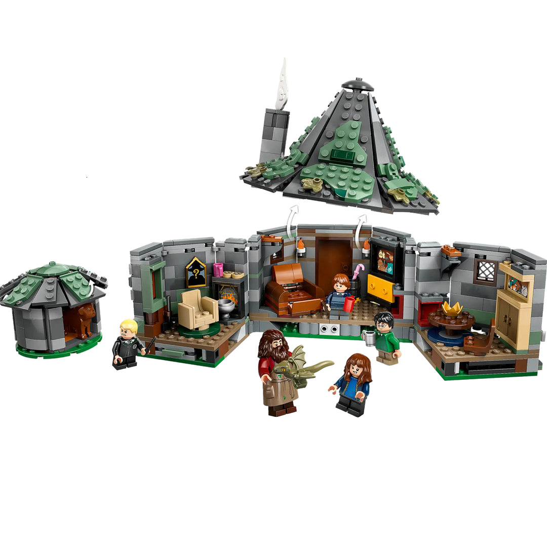 Immerse in Harry Potter magic with LEGO 76428. Hagrid's Hut playset features authentic details, beloved characters, and endless storytelling possibilities.