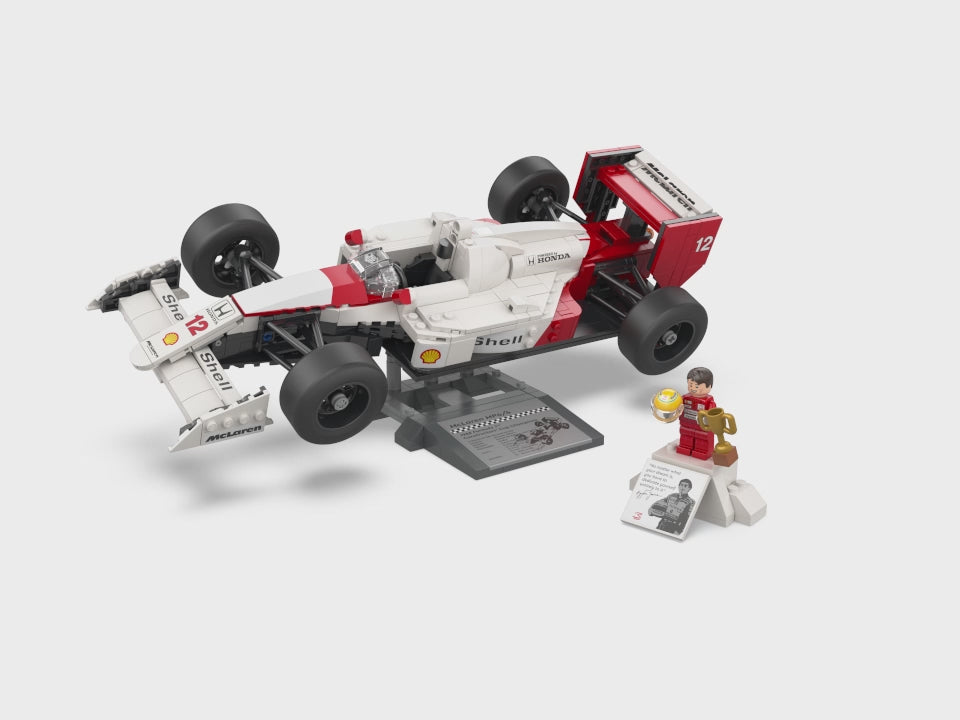 LEGO Icons McLaren MP4/4 10330 & Ayrton Senna Minifigure Video