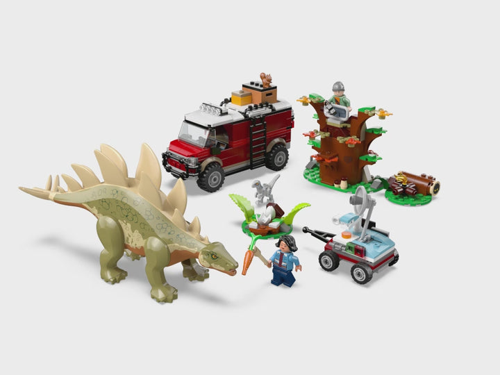 Embark on a prehistoric journey with LEGO 76965! Jurassic World Stegosaurus set features dinos, vehicle, and minifigures. Perfect gift for ages 6+.