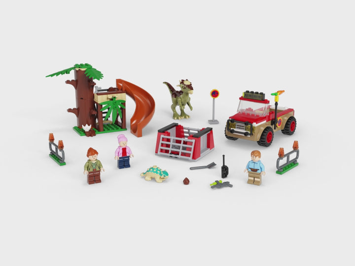 LEGO Jurassic World 76939: Stygimoloch escape mission! Tree house, off-roader, 5 figures. Dino-mite playset for ages 4+. #LEGODinosaur #KidsToy