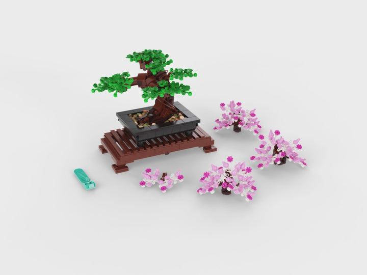 LEGO Icons Bonsai Tree 10281 DIY Plant Model with Cherry Blossom