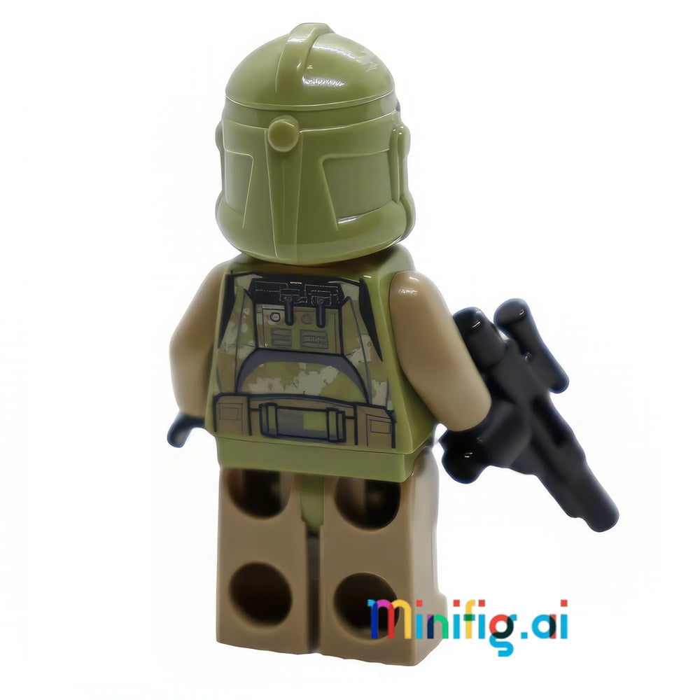 LEGO Star Wars Kashyyyk Clone Trooper brings specialized combat power! Authentic camo pattern, detailed armor, and battle gear. Perfect for Wookiee planet missions.