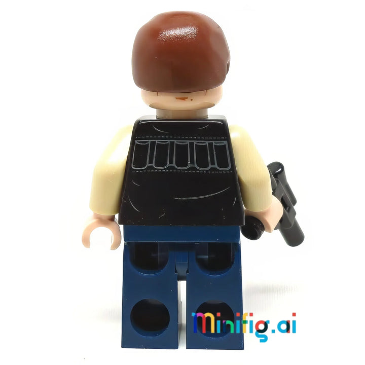 LEGO Star Wars Han Solo brings scoundrel charm! Authentic outfit design, detailed printing, and iconic weapon. Perfect for Rebel Alliance displays.