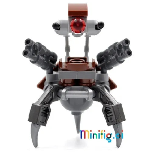 LEGO Droideka Destroyer Droid minifigure with detailed design, articulated legs, and built-in blasters for Star Wars fans and collectors!