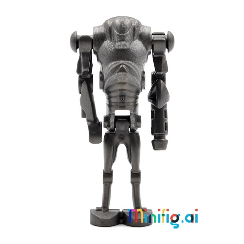 Add the LEGO Star Wars Super Battle Droid with Arm Cannon minifigure to your collection! Strong, detailed, and perfect for Star Wars and LEGO fans.