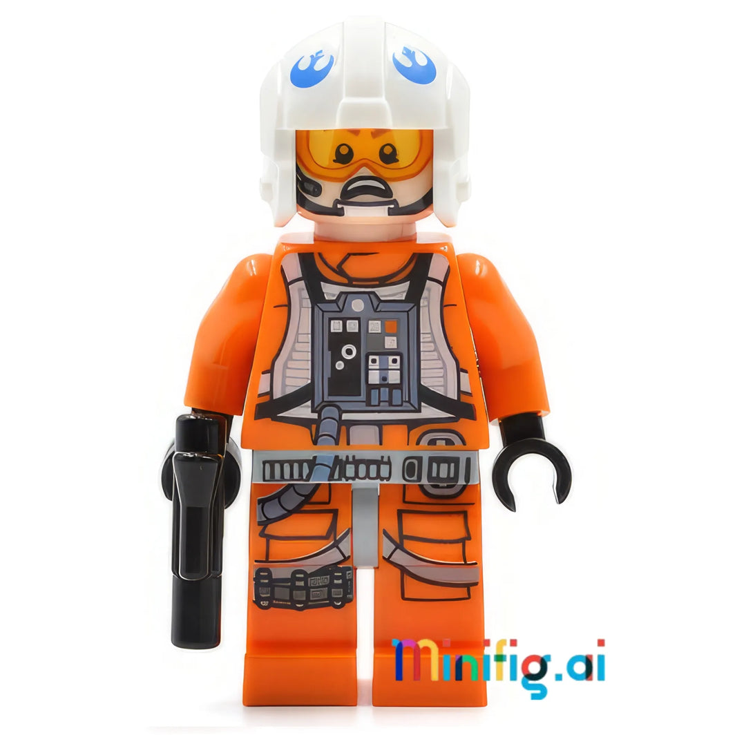 Join the Rebel Alliance with LEGO X-wing Pilot! Features detailed flight suit, combat helmet, and tactical gear. Essential for Star Wars space battles.