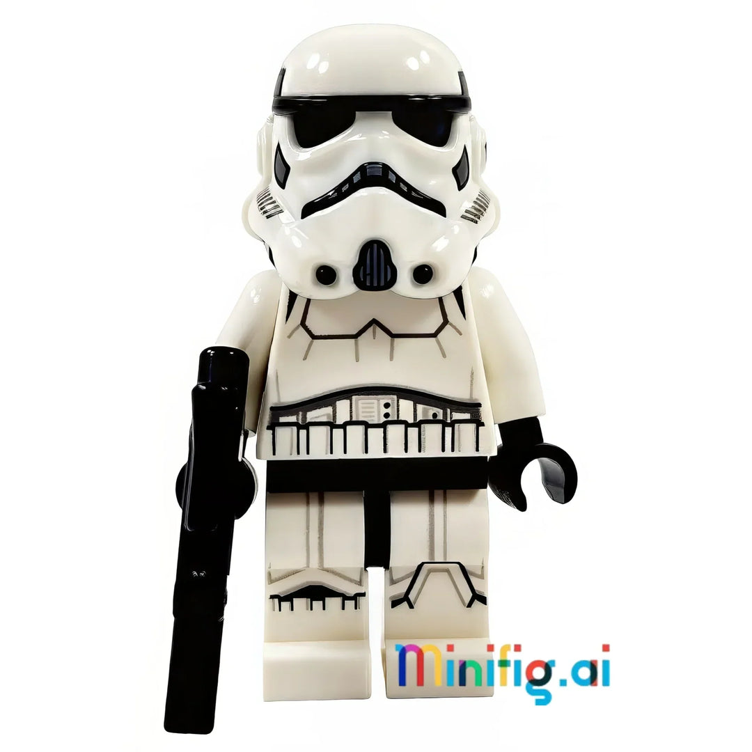 Get the LEGO Star Wars Imperial Stormtrooper minifigure with printed legs and rifle. Perfect for fans and kids who love Star Wars and LEGO!