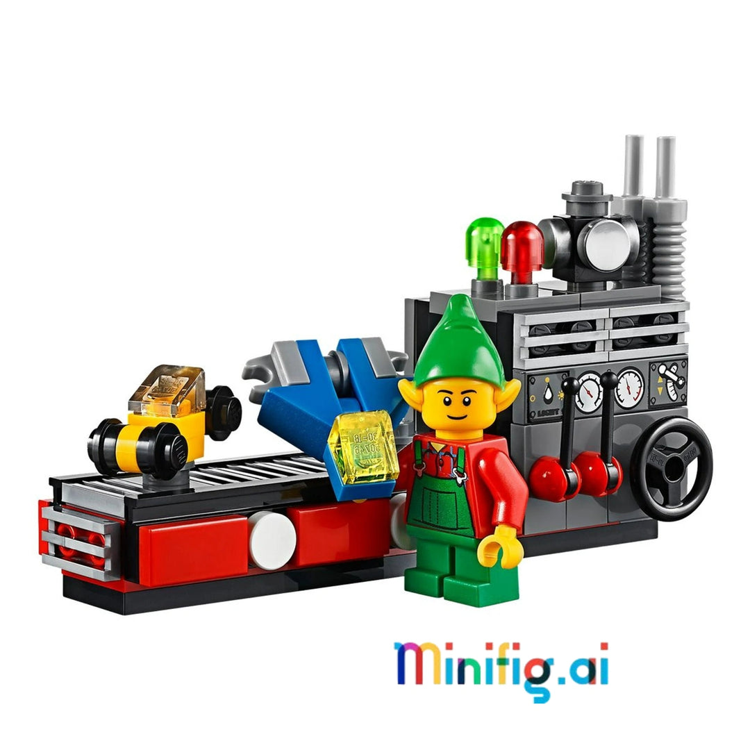 LEGO 10245 Holiday Set: Build Santa's magical world! Workshop, sleigh & 6 minifigures. Festive display piece for 12+. #LEGOCollectible #ChristmasToy