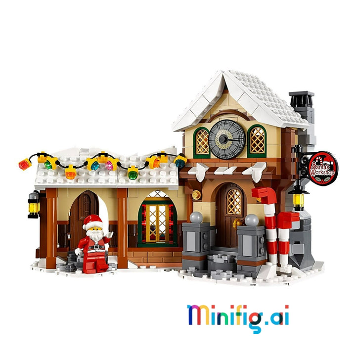Craft holiday memories with LEGO 10245! Santa's Workshop with elves & reindeer. Enchanting build for Christmas lovers 12+. #LEGOWinter #FestiveSet