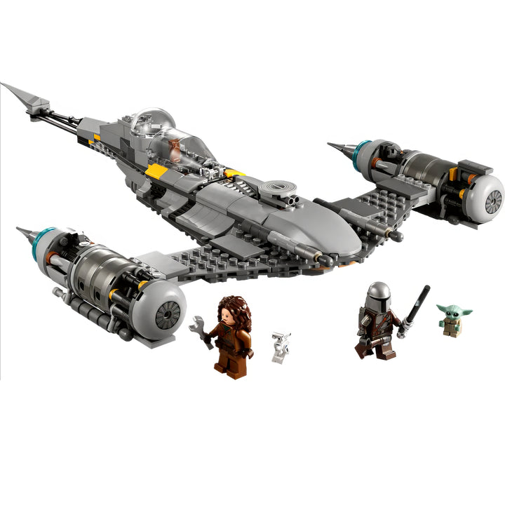 LEGO 75325: Mandalorian's N-1 Starfighter. Iconic Star Wars ship, 412 pieces. Features Mando, Grogu, Peli Motto. Ages 9+. Authentic details, play features.