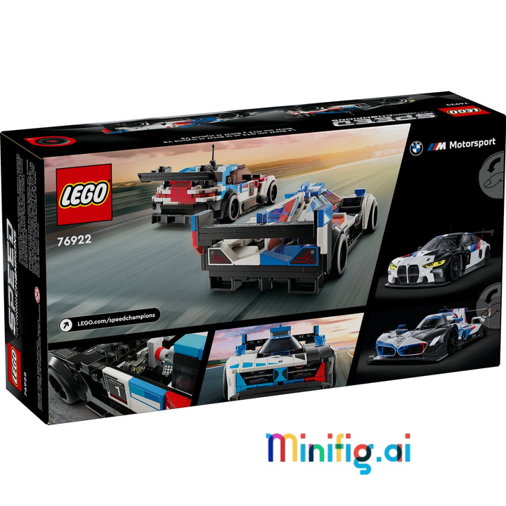 Unleash your inner racer with LEGO 76922. Build two iconic BMW models, complete with authentic livery and interiors. Perfect for display or imaginative play.