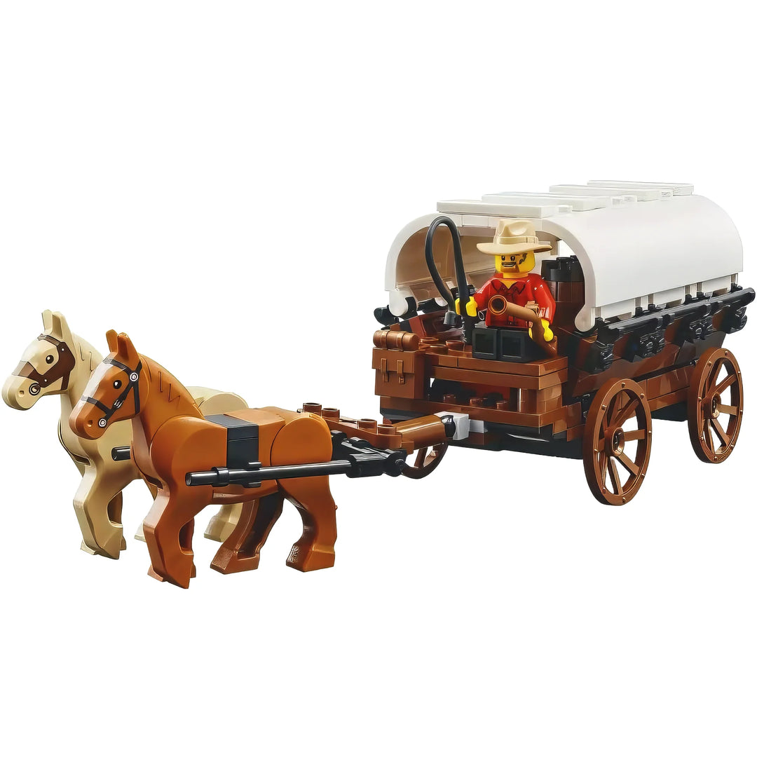 Create your own LEGO frontier town with 910031! Sand blue general store, 5 minifigures, 2 horses. Limited edition set for adult Western and LEGO fans.