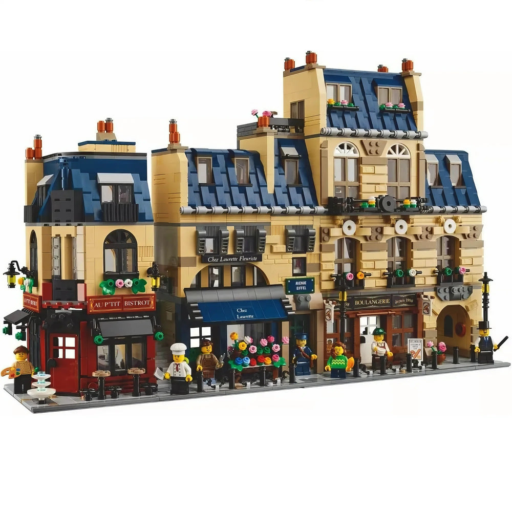 LEGO Icons 910032: Craft your own Parisian street! Detailed modular buildings, intricate interiors. Ideal display piece for architecture enthusiasts 18+.