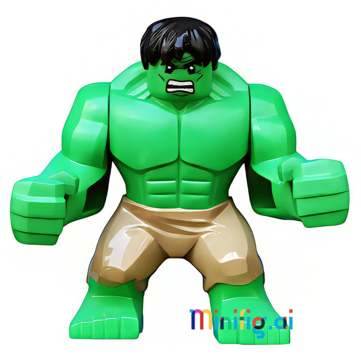 LEGO Marvel Super Heroes Hulk Minifigure in Dark Tan Pants 6868