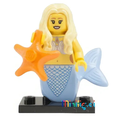 LEGO Mermaid Collectible Minifigure Series 9 From Set 71000 bricklink col09-12, Front View, B00AWJ6JEU