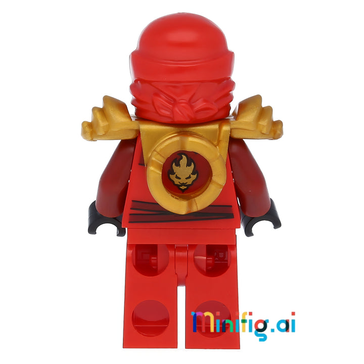 LEGO Ninjago Kai Zx Minifigure From Sets 9561 & 9441 & 9449, Rear View, njo032, B008D5IMV8