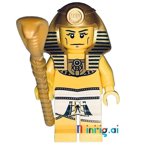 LEGO Pharaoh Collectible Minifigure Series 2 From Set 8684 bricklink col02-16, Front View, B0041HSKLO