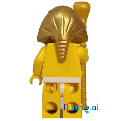 LEGO Pharaoh Collectible Minifigure Series 2 From Set 8684 bricklink col02-16, Rear View, B0041HSKLO