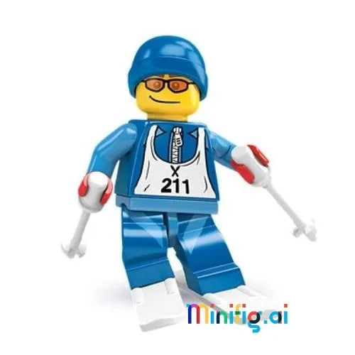 LEGO_Skier_Collectible_Minifigure_Series_2_From_Set_8684_bricklink_col02-12_Front_View_B0042AUNH4-2