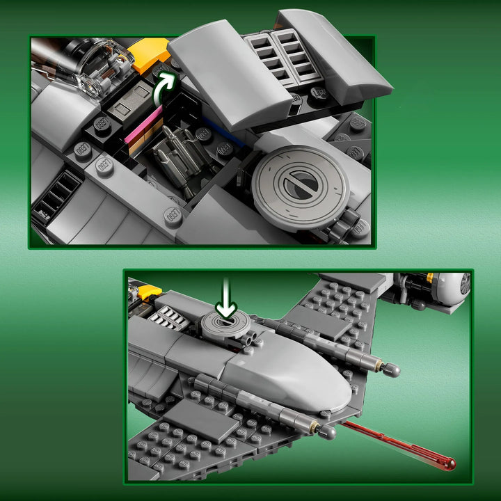LEGO Star Wars 75325: Build Mando's sleek N-1 Starfighter. Includes Baby Yoda, BD Droid. Realistic details, action features. Great gift for fans.