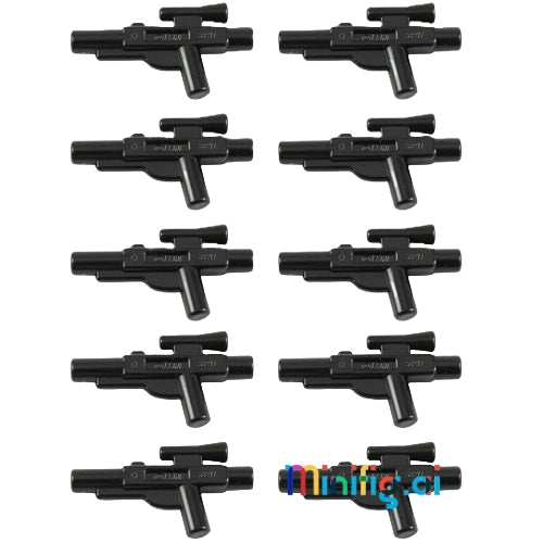 Lot of 10x Star Wars Minifigure Accessory Blaster Short Gun Weapon