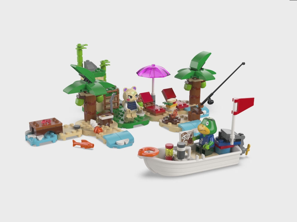 LEGO Animal Crossing Kapp'n's Island Boat Tour 77048 - Buildable Deserted Island Set with Kapp'n's Boat, Marshal and Kapp'n - Fun Gift for Kids Ages 6+