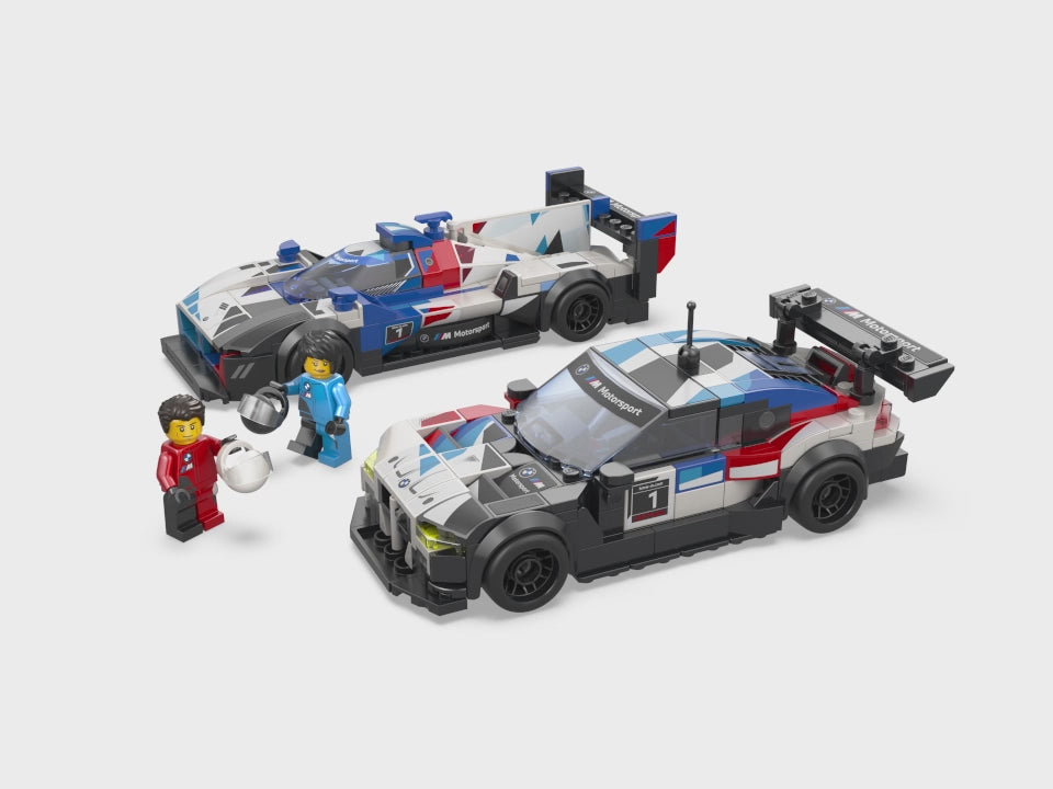 LEGO 76922 delivers double the BMW excitement! Build the M4 GT3 & M Hybrid V8, then race or showcase these detailed models. A must-have for car enthusiasts.